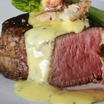 Grilled Filet with Avocado Buerre Blanc recipe